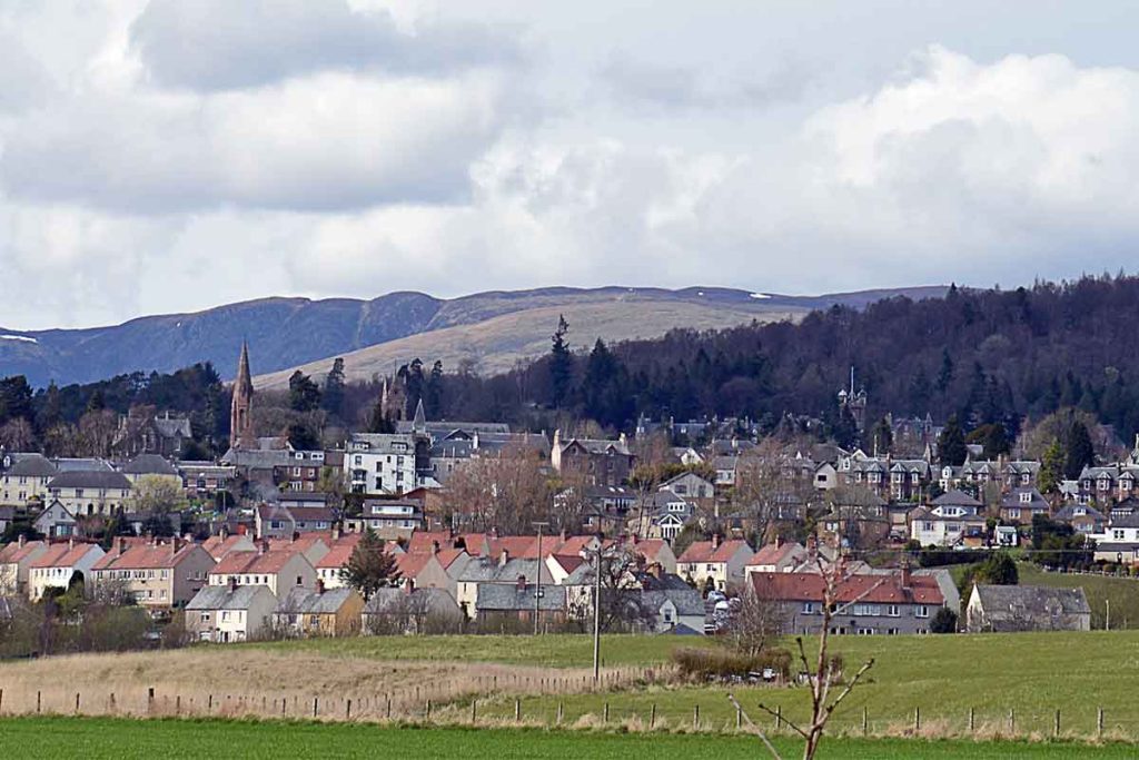 Crieff, Knock of Crieff Hill and the Turret Hills, Perthshire,